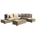 Capri Collection Outdoor Large Corner & Coffee Table Set