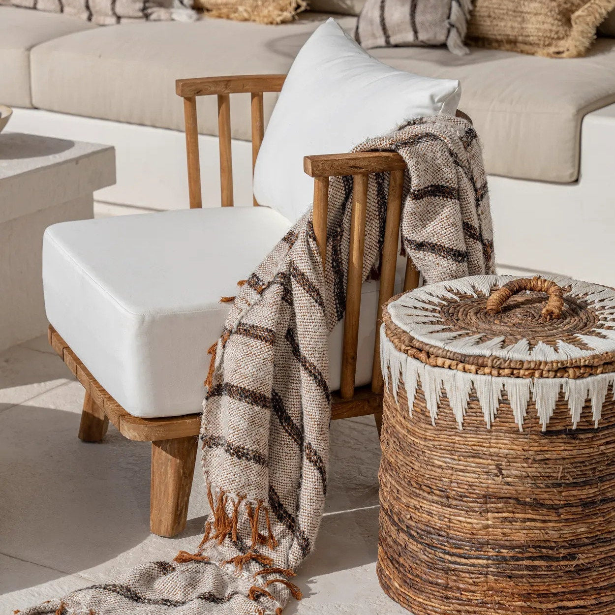 The Malawi One Seater - Natural White