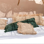 The Raffia Cushion Cover Rectangular - Natural - 35x100