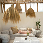 The Raffia Cushion Cover Square - Natural - 60x60