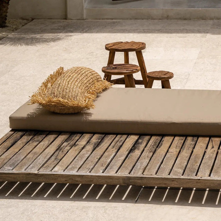 The Raffia Cushion Cover Rectangular - Natural - 35x100