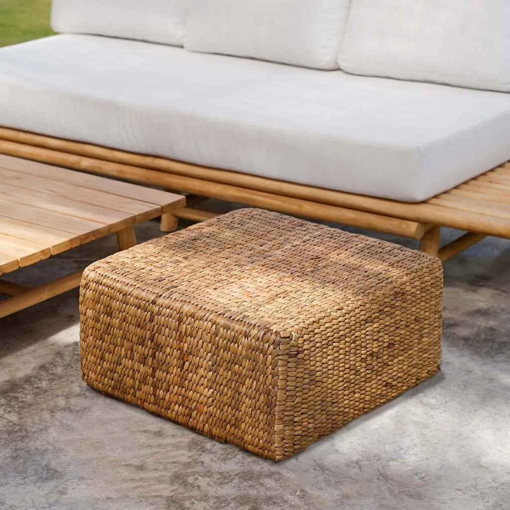 The Hyacinth Pouffe Square - Natural - M