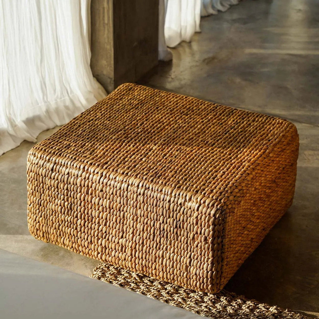 The Hyacinth Pouffe Square - Natural - M