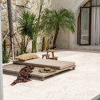 The Raffia Cushion Cover Rectangular - Natural - 35x100