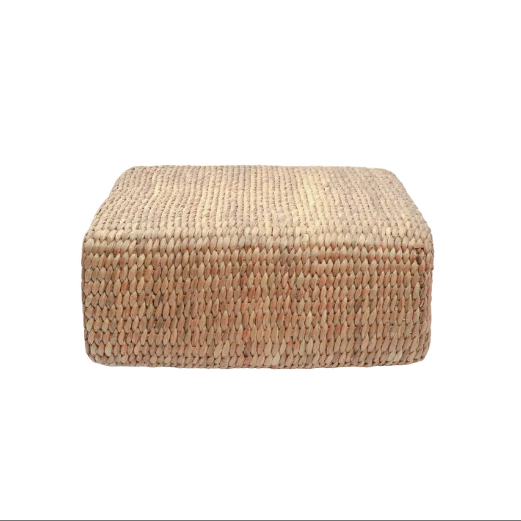 The Hyacinth Pouffe Square - Natural - M