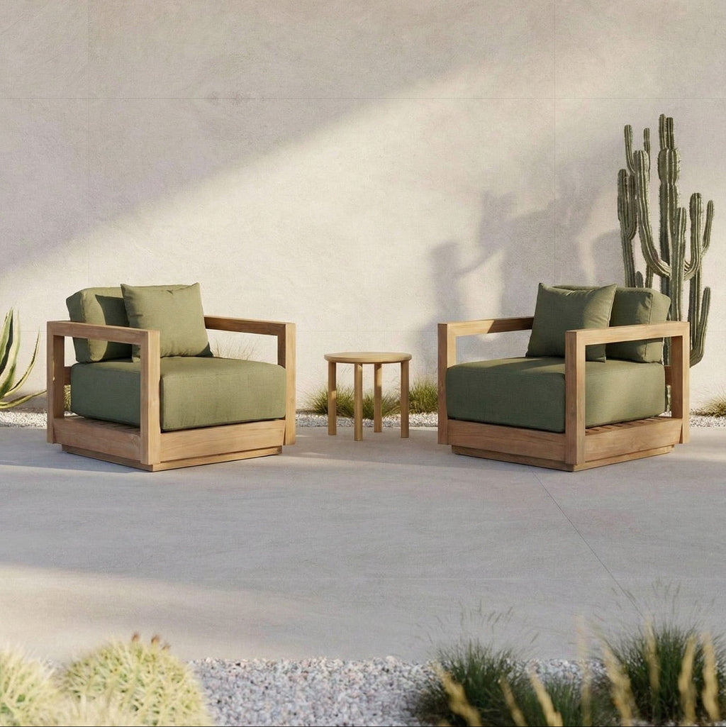 The Umalas One Seater Sofa - Outdoor - Green Alga