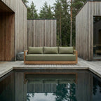 The Umalas Three Seater Sofa - Outdoor - Green Alga