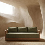 The Umalas Three Seater Sofa - Outdoor - Green Alga
