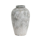 Aged Stone Tall Earthenware Vase