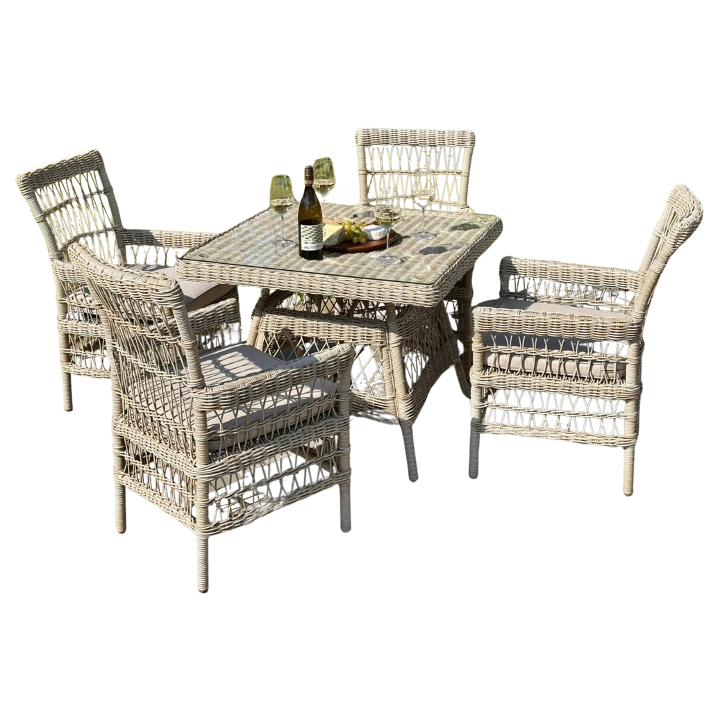 Provence Collection Outdoor 4 Seater Dining Set