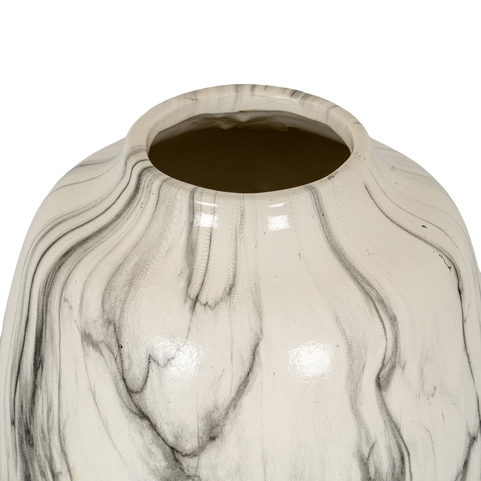 Carrona Rounded Marbled Vase