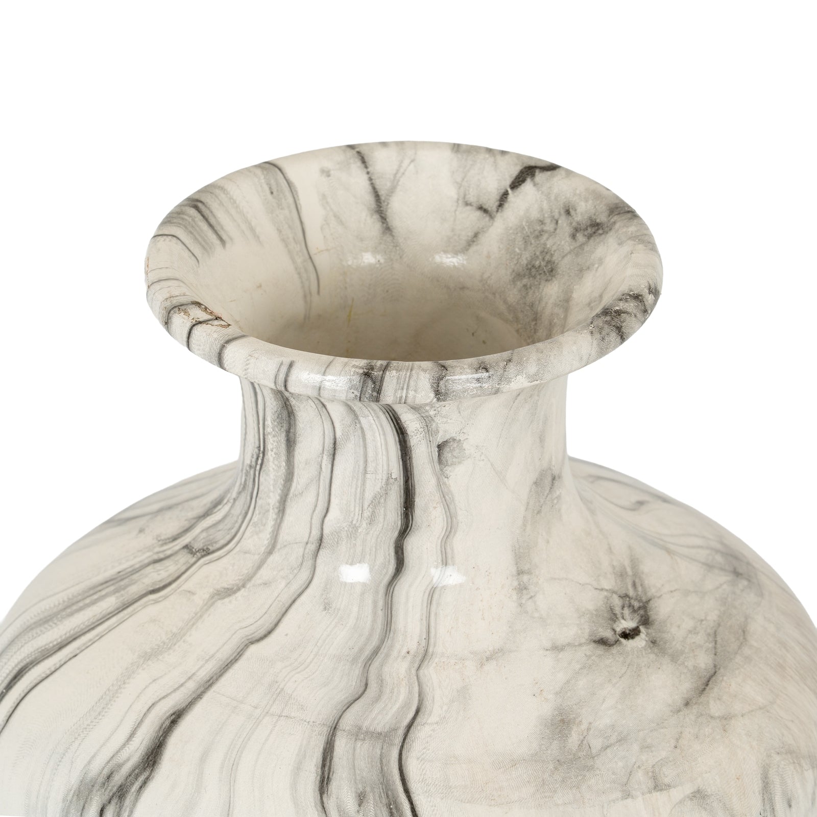 Carrona Squat Marbled Vase
