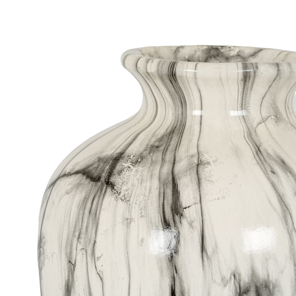 Carrona Tapered Marbled Vase