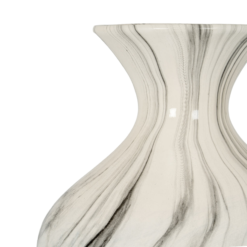 Carrona Ellipse Marbled Vase