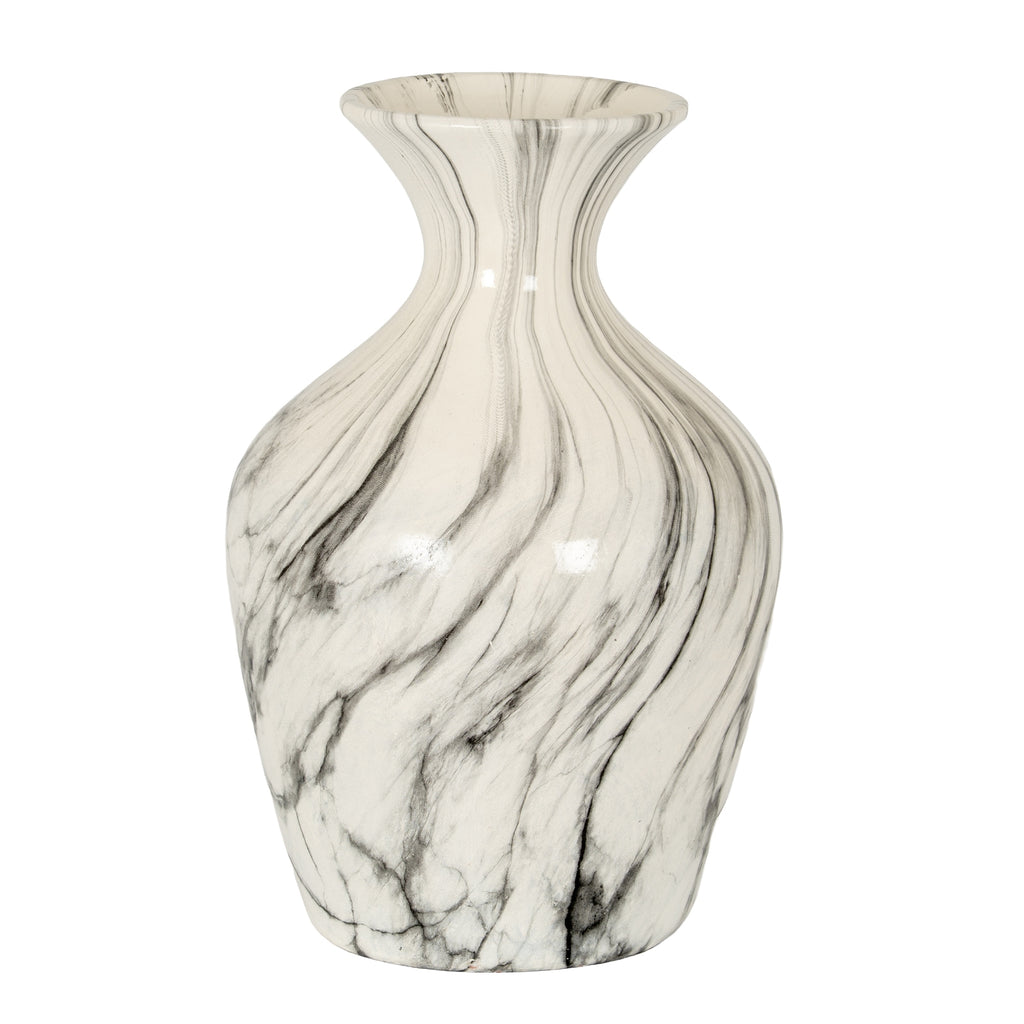 Carrona Ellipse Marbled Vase