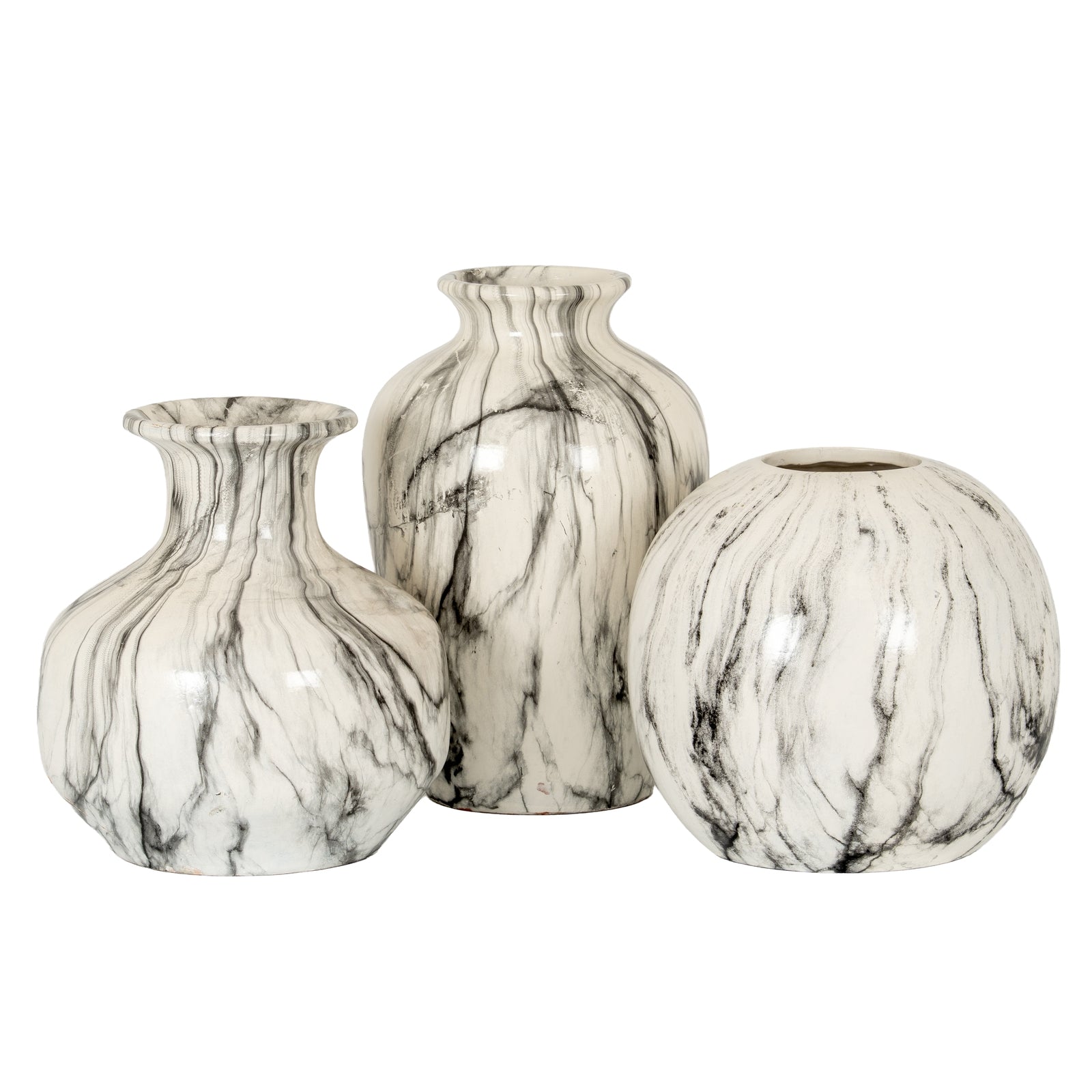 Carrona Orb Marbled Vase