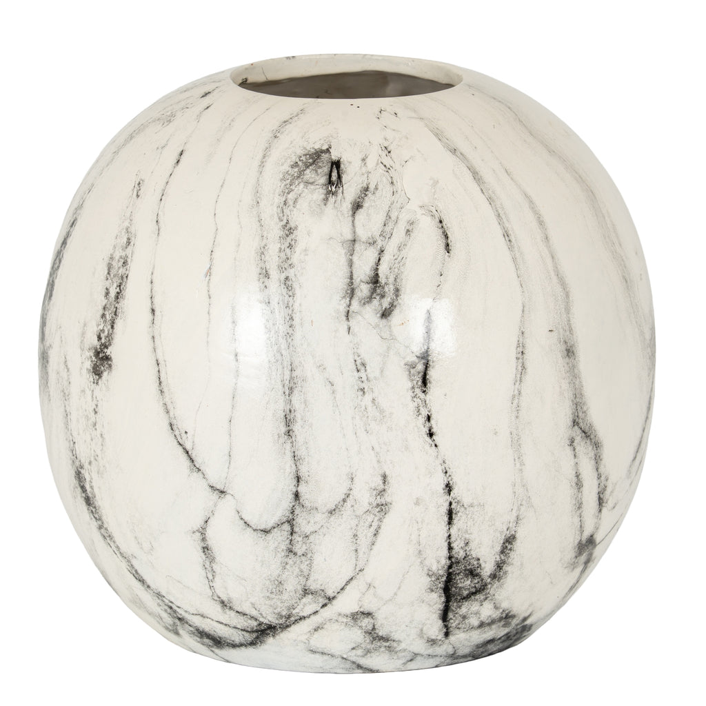 Carrona Orb Marbled Vase