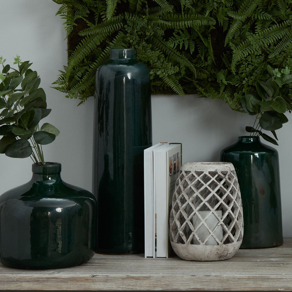 Valoria Emerald Glazed Eve Vase