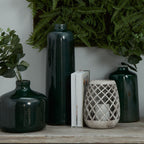 Valoria Emerald Glazed Eve Vase