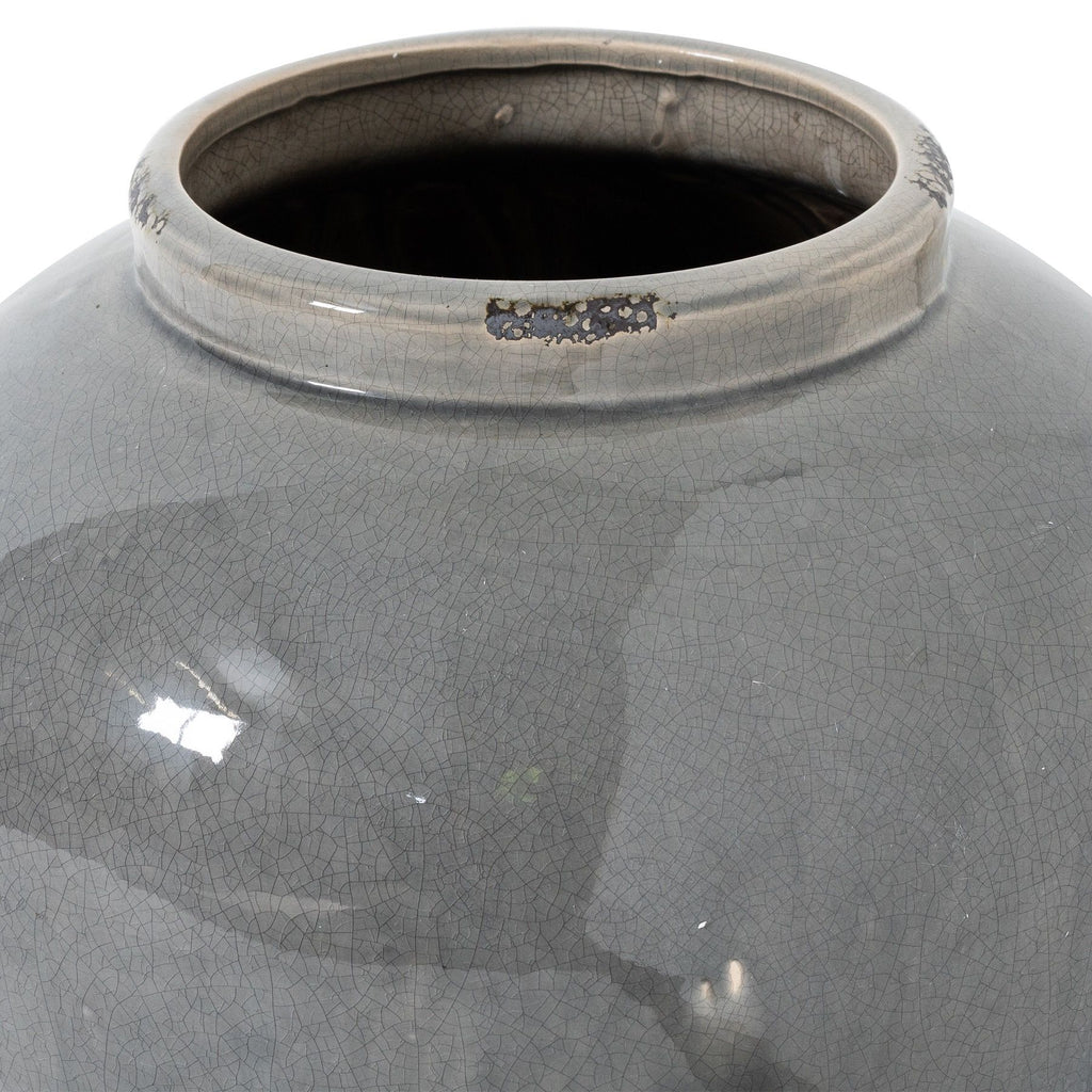 Valoria Grey Glazed Juniper Vase