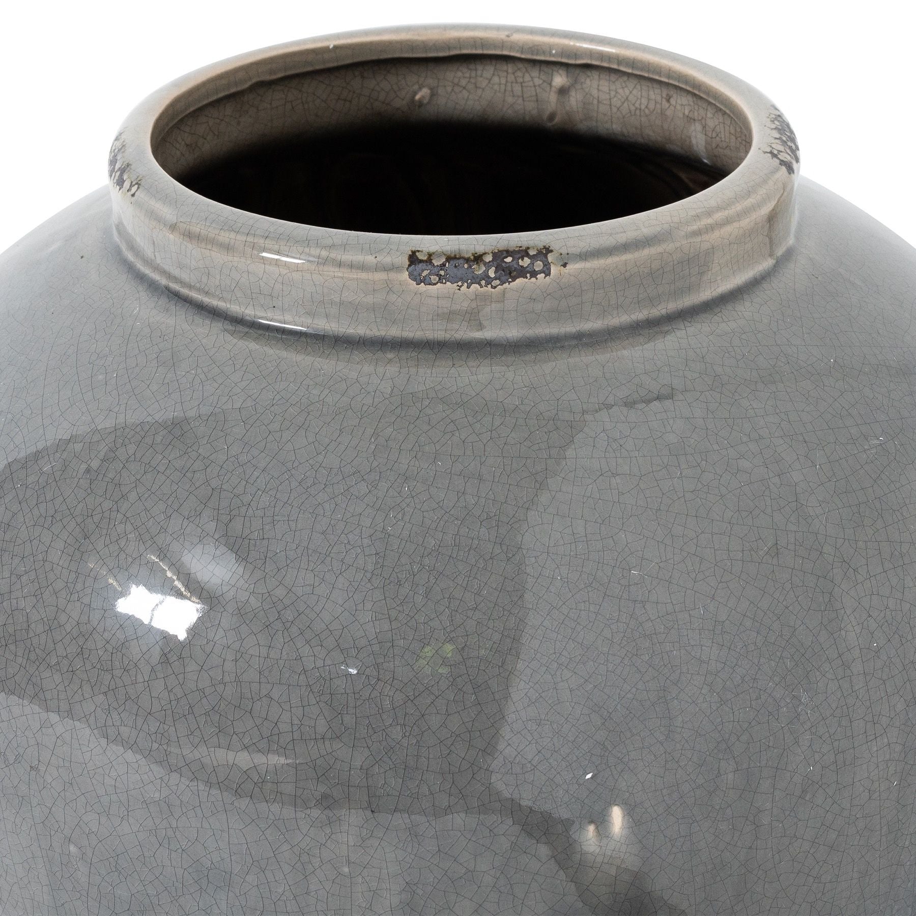 Valoria Grey Glazed Juniper Vase