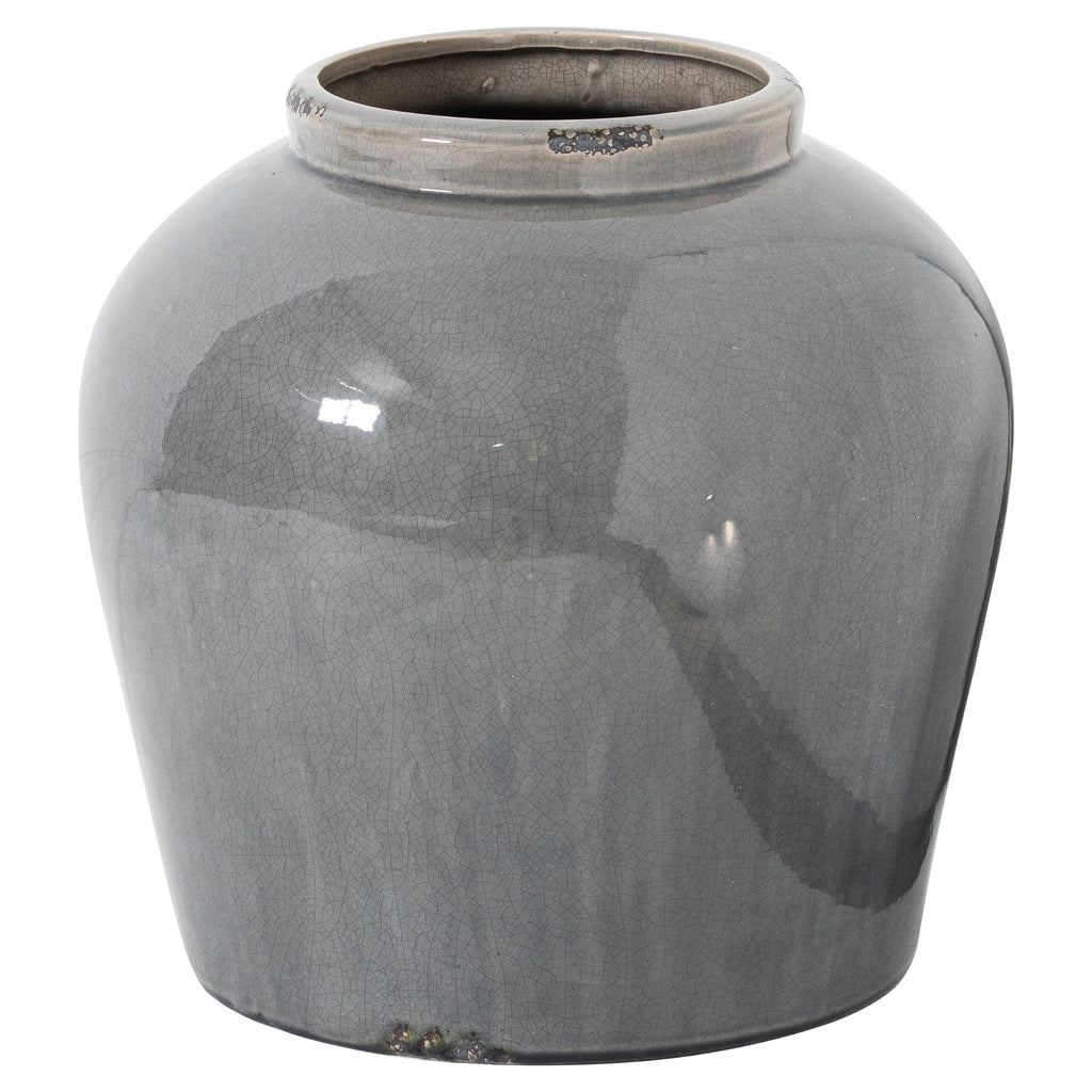 Valoria Grey Glazed Juniper Vase
