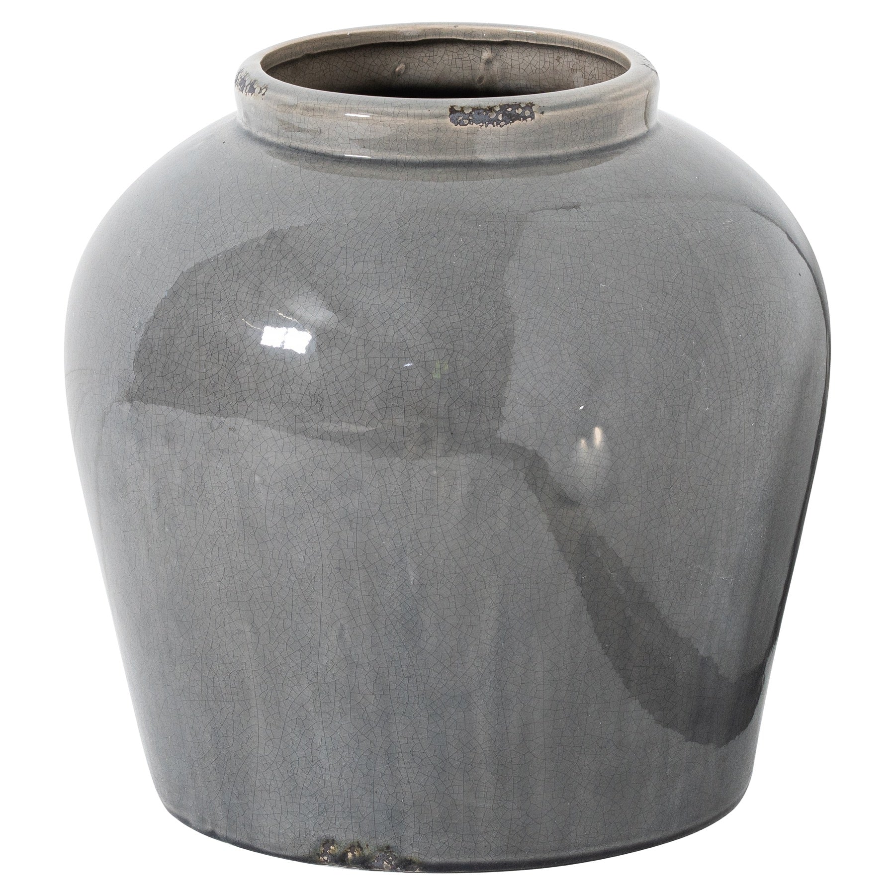Valoria Grey Glazed Juniper Vase