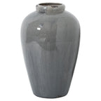 Valoria Grey Glazed Tall Juniper Vase