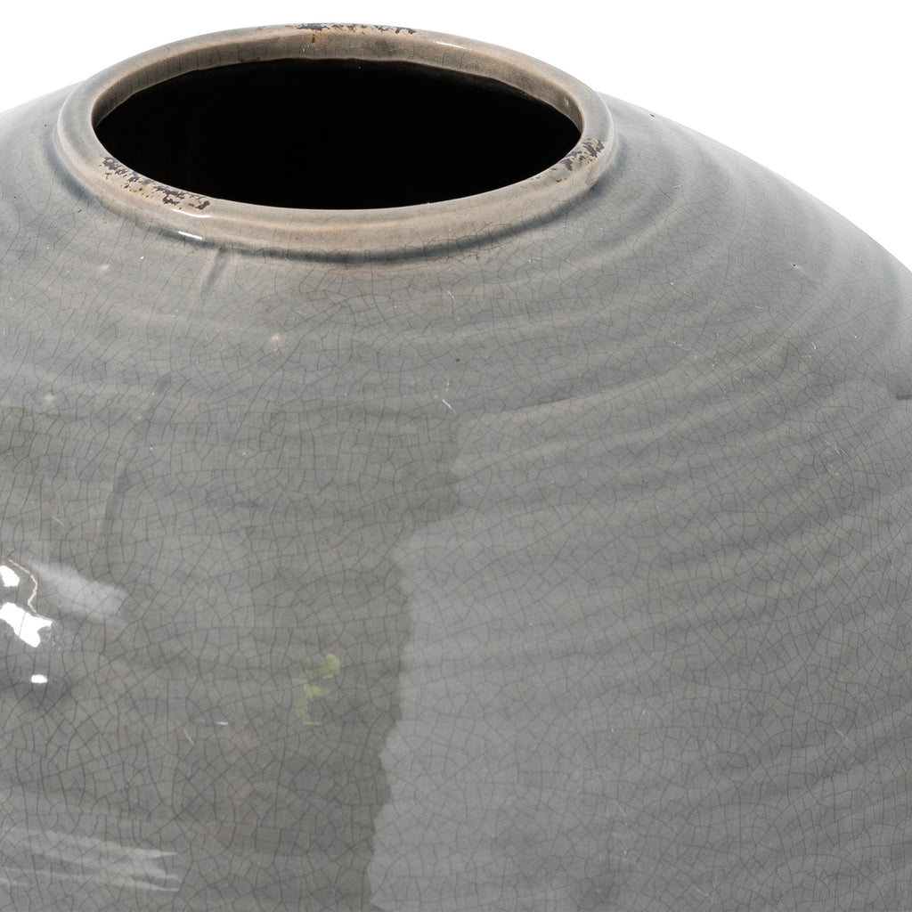 Valoria Grey Glazed Regola Vase