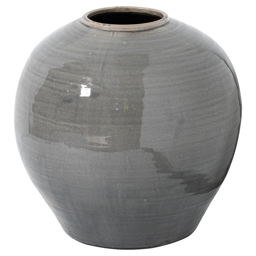 Valoria Grey Glazed Regola Vase