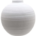 Aurelia Ceramic Orb Vase – Matt White