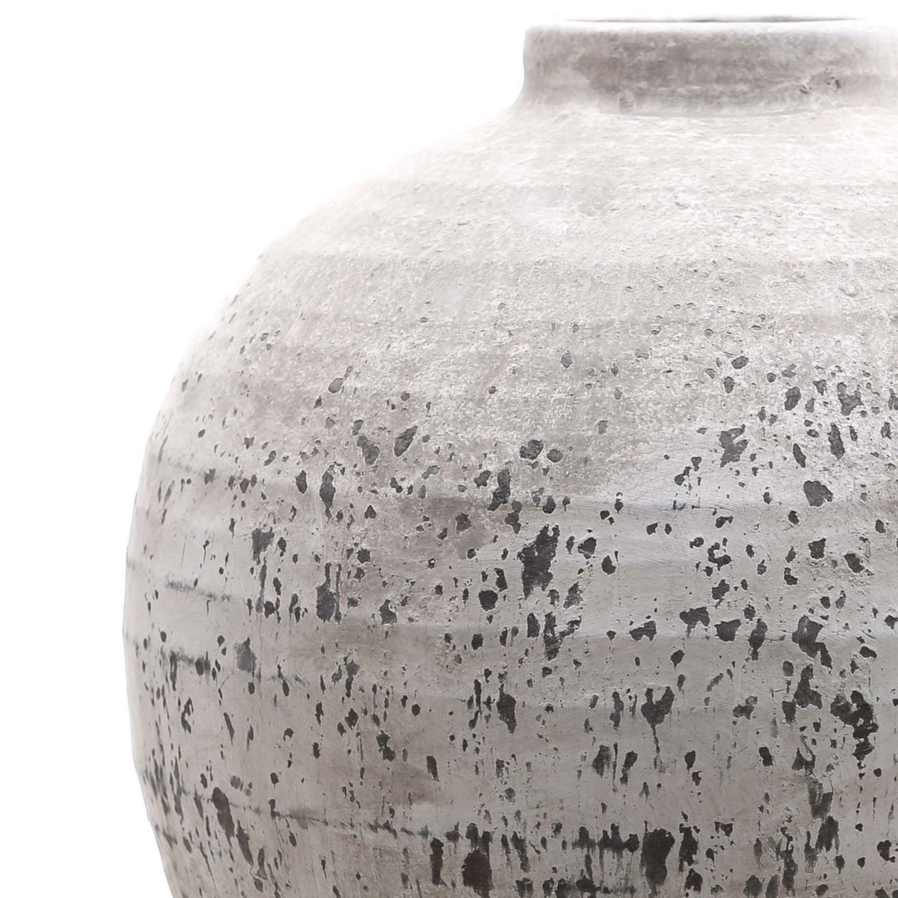 Aurelia Ceramic Orb Vase – Stone