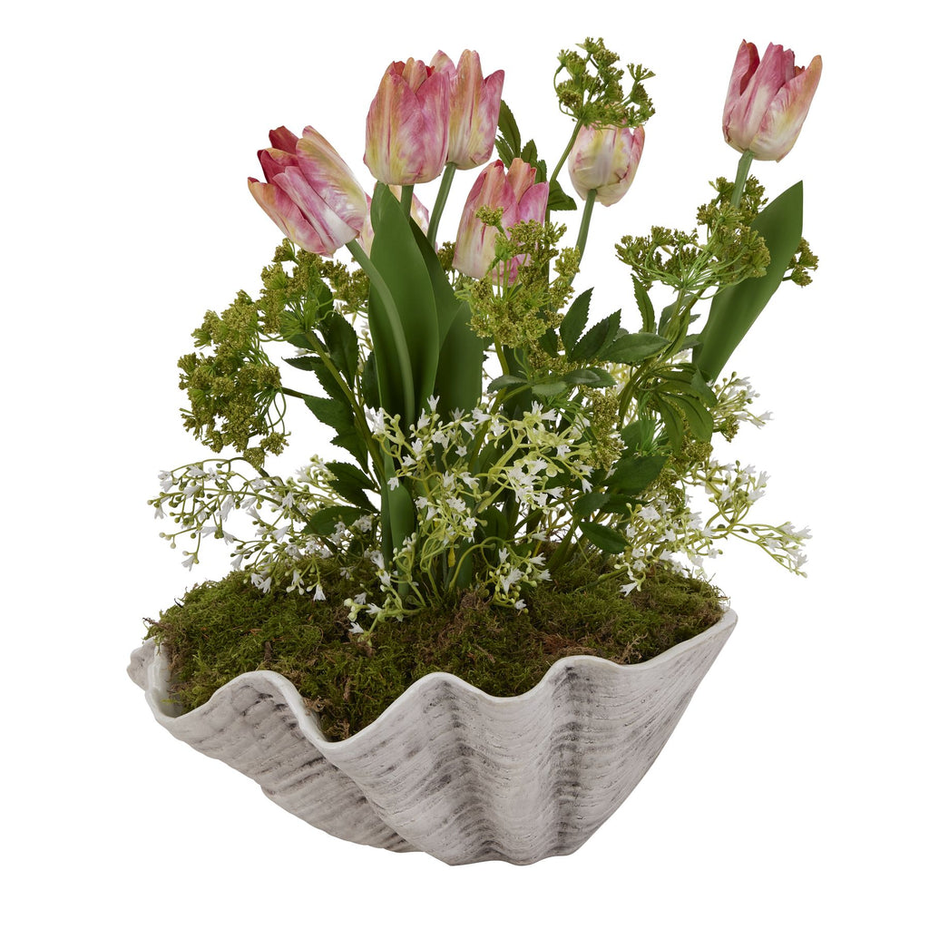 Capri Large Ceramic Shell Bowl