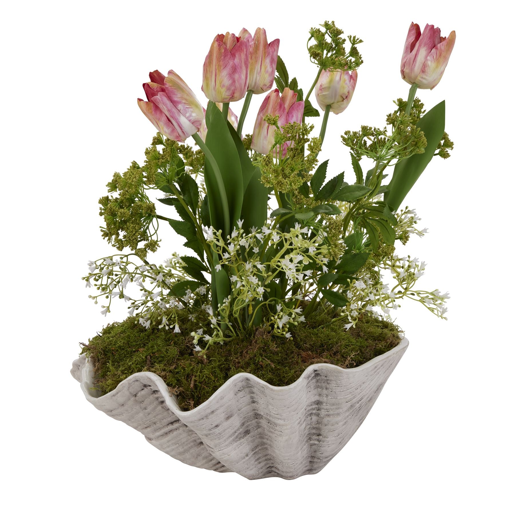 Capri Large Ceramic Shell Bowl