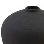 Aurelio Matt Black Ceramic Vase