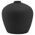 Aurelio Matt Black Ceramic Vase