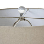 Grey Shadows Table Lamp with Linen Shade