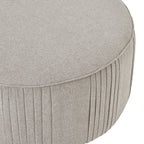 Lily Swivel Ottoman in Oatmeal Twill
