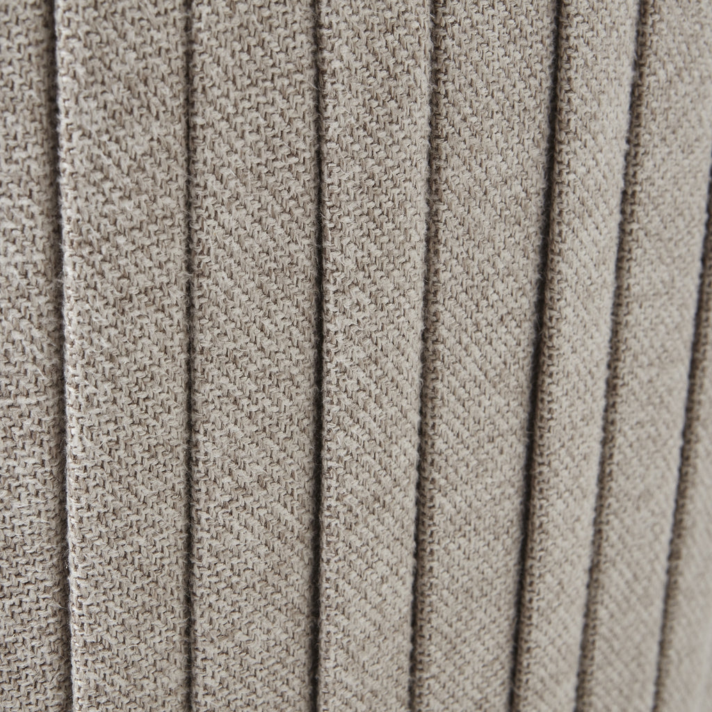 Lily Swivel Ottoman in Oatmeal Twill