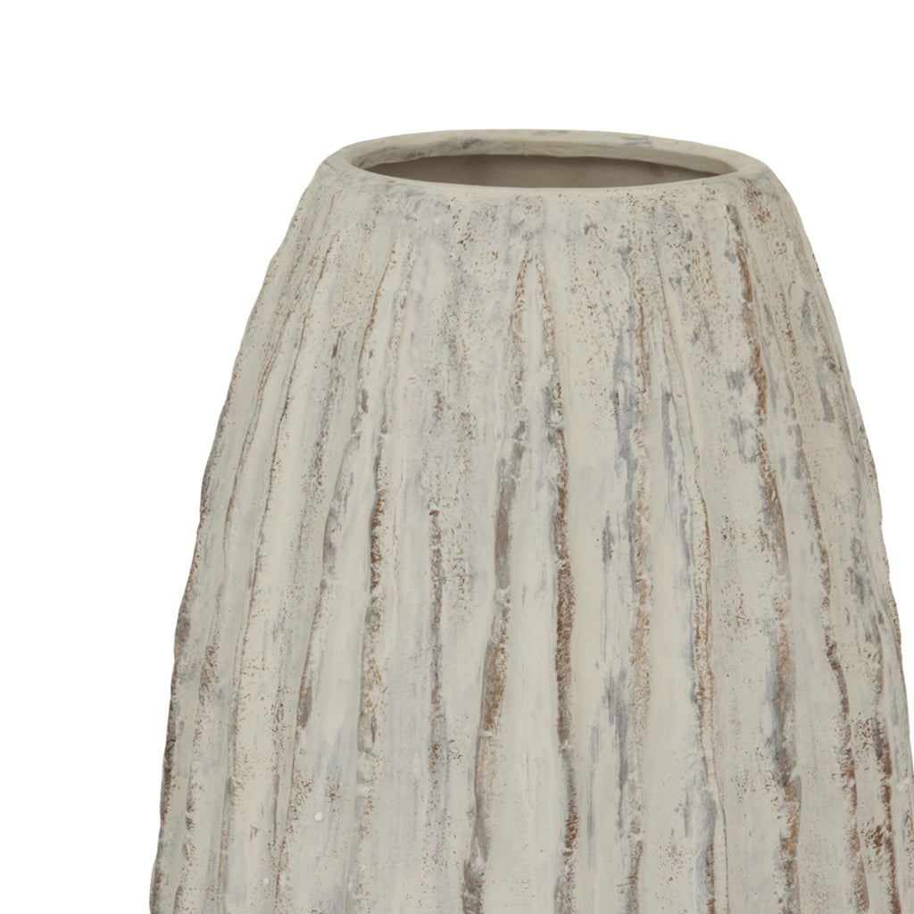 Sorella Tall Fluted Ceramic Vase