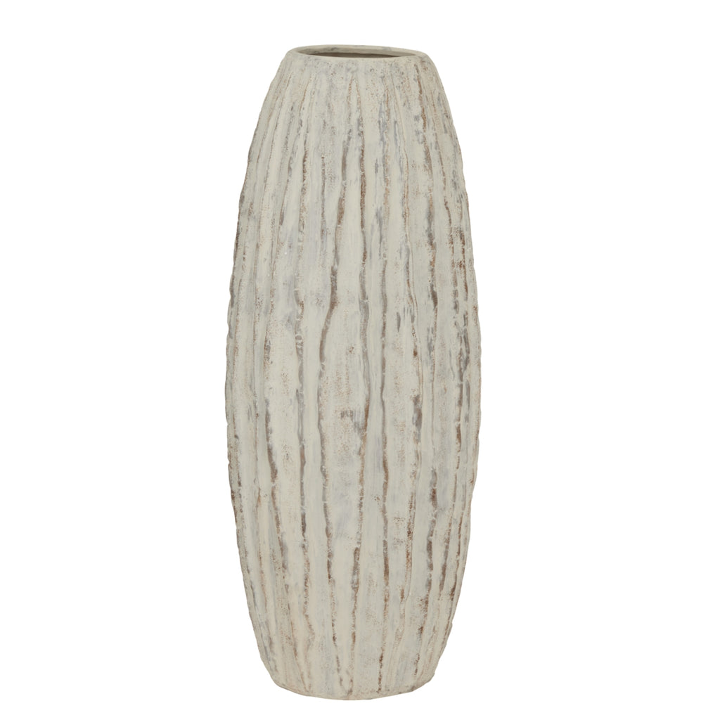 Sorella Tall Fluted Ceramic Vase