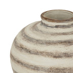Ravello Striped Ceramic Urn Vase