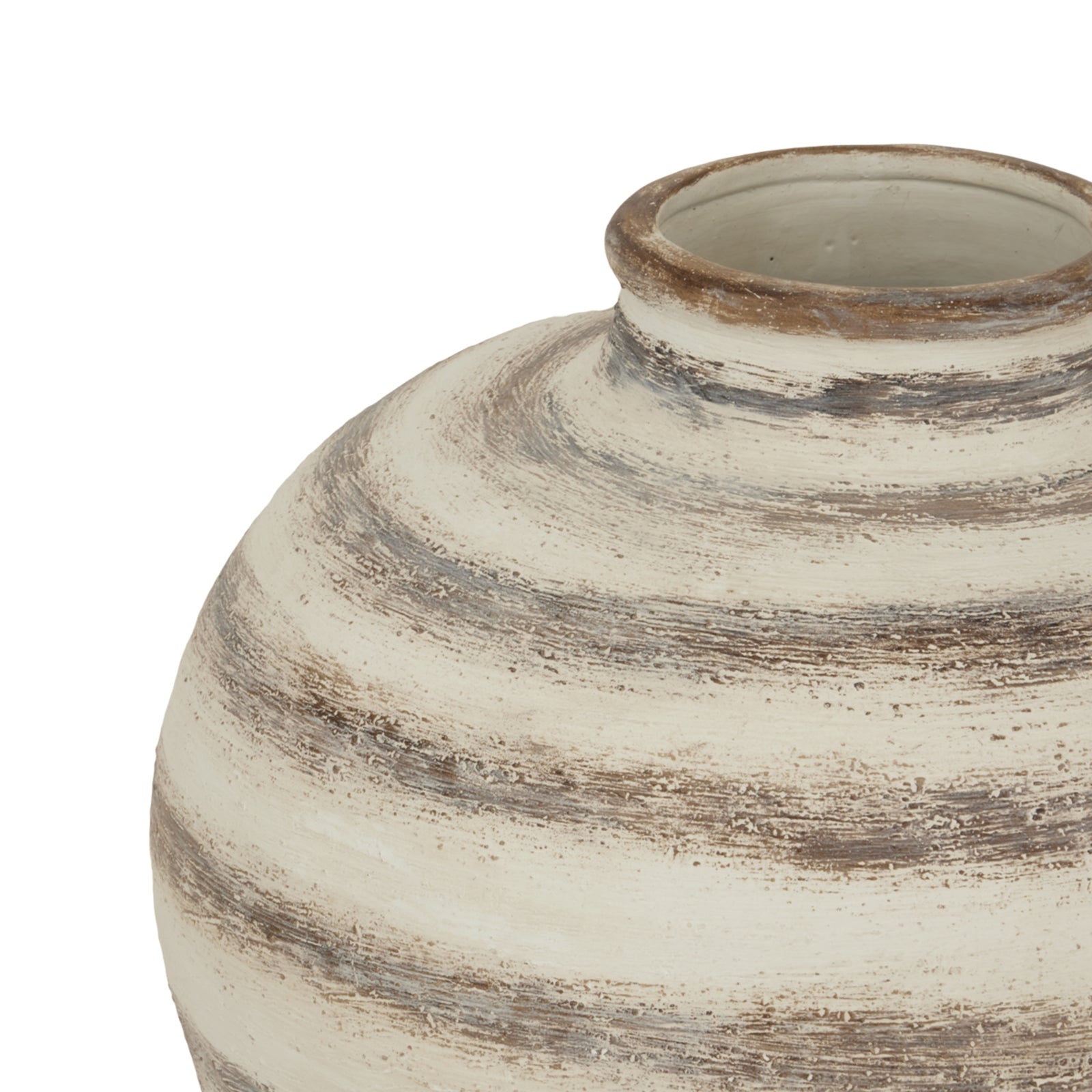 Ravello Striped Ceramic Urn Vase