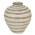 Ravello Striped Ceramic Urn Vase