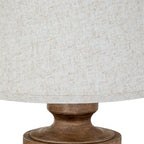 Tassora Table Lamp with Edged Linen Shade