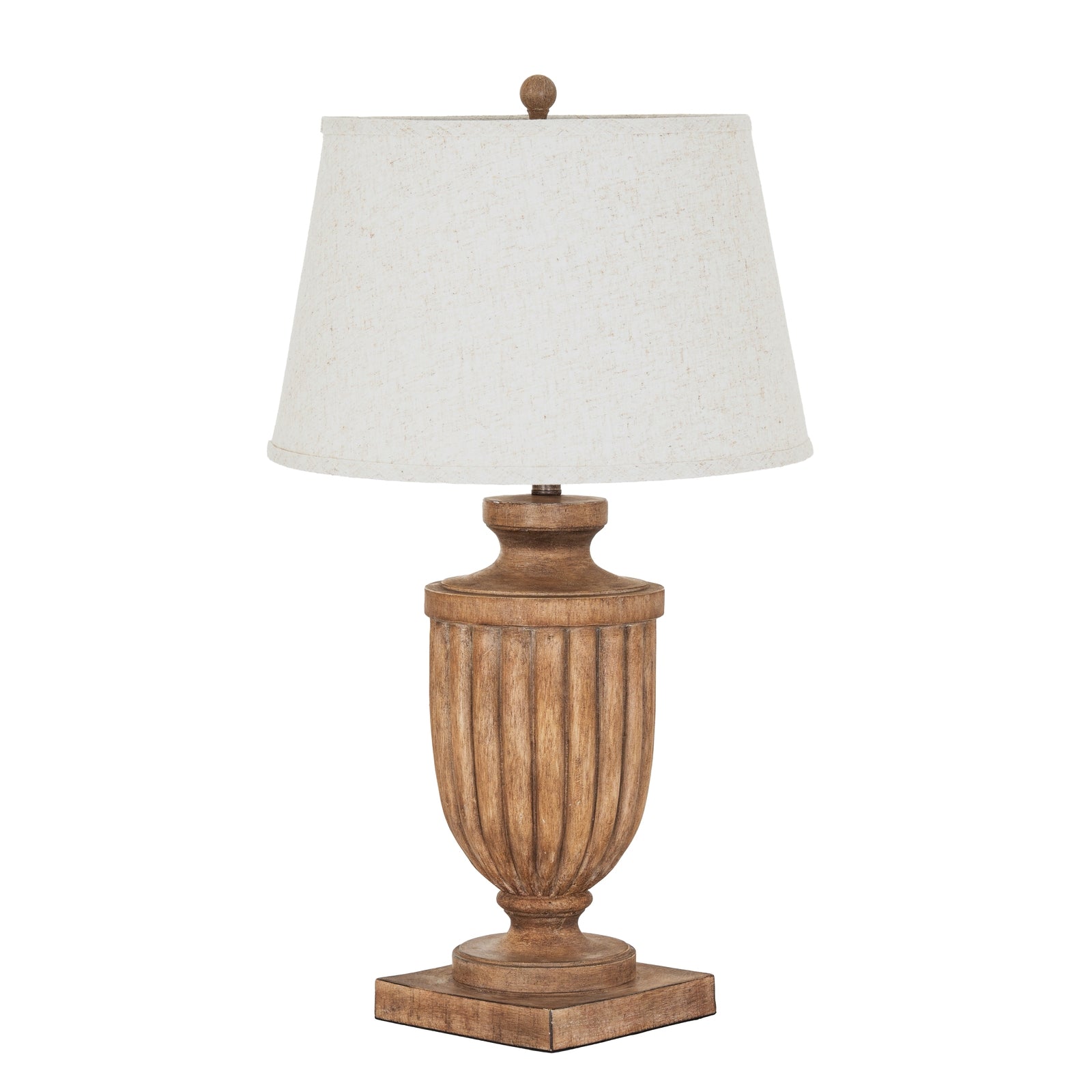 Tassora Table Lamp with Edged Linen Shade
