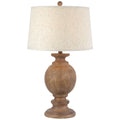 Clarion Table Lamp with Edged Linen Shade