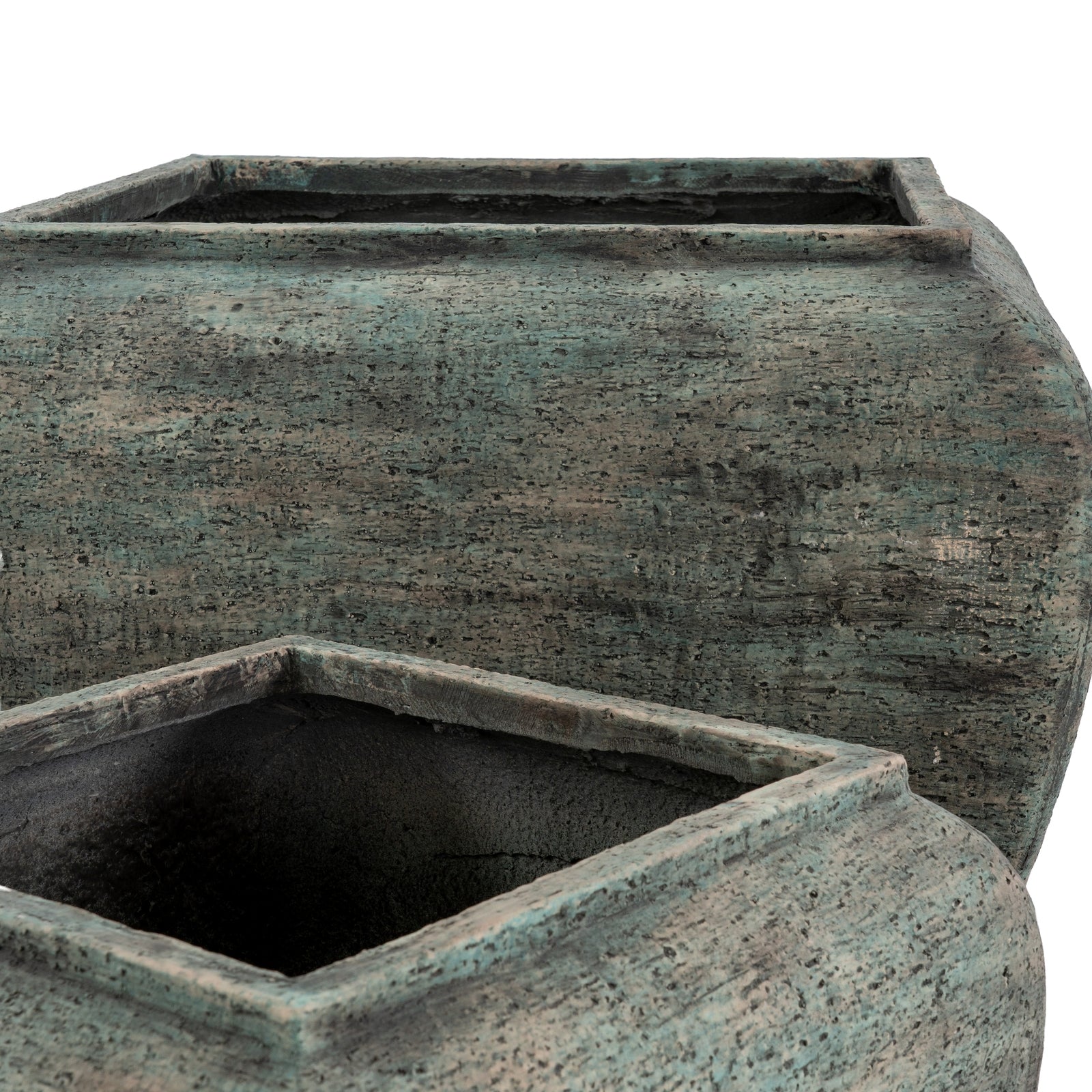 Altiera Square Drum Set Of 2 Planters