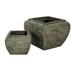 Altiera Square Drum Set Of 2 Planters