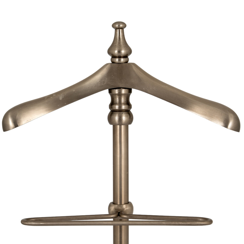 Aged Nickel Valet Stand